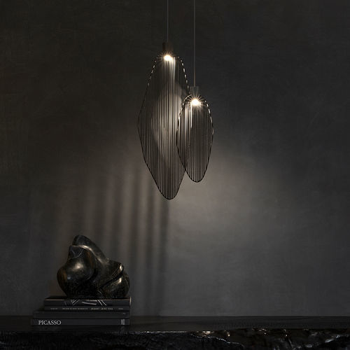 Suspension - HARPE - TERZANI - en métal / en toile / en pierre de lave