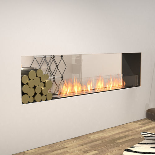 Insert de cheminée double face - FLEX DOUBLE-SIDED - EcoSmart Fire - au bioéthanol / en acier / contemporain