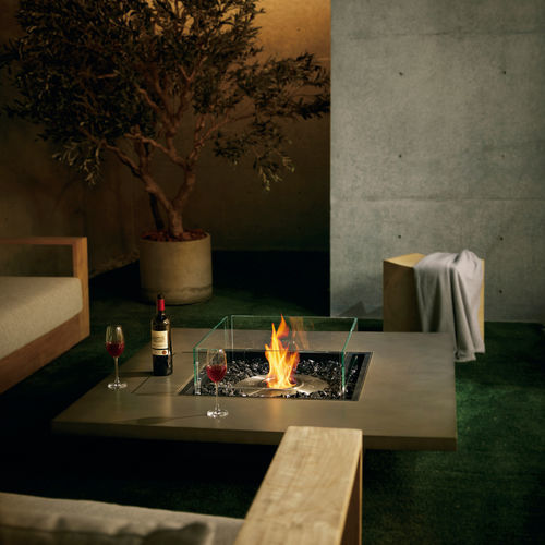 Brasero de jardin à gaz - Vertigo 50 - EcoSmart Fire - au bioéthanol / en béton / en inox