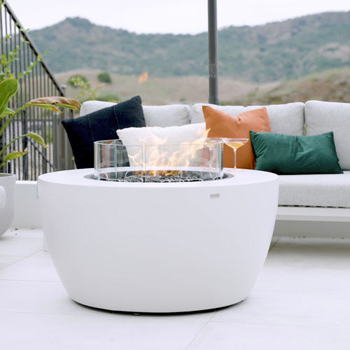 Brasero de jardin au bioéthanol - POD 40 - EcoSmart Fire - à gaz / en béton / en inox