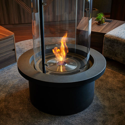 Brûleur au bioéthanol rond - AB3 - EcoSmart Fire - contemporain / à encastrer / décoratif