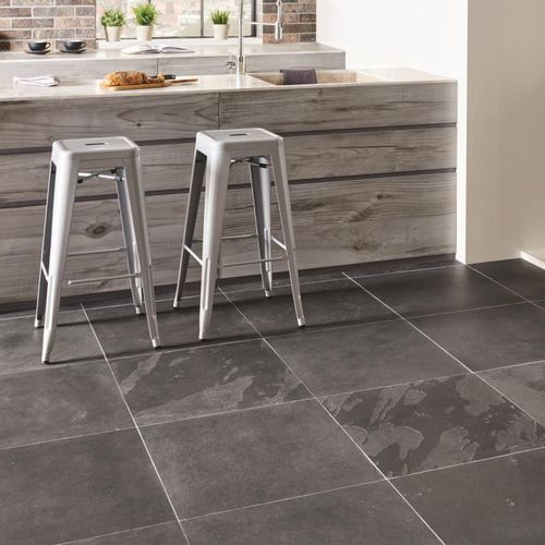 Carrelage en ardoise - GRAPHITE BLACK - ORIGINAL STYLE - finition naturelle / d'intérieur / de sol