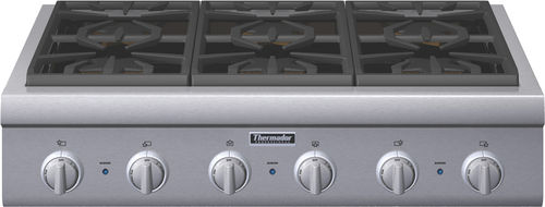 Table de cuisson à gaz - PCG366G  - Thermador - professionnelle / 6 foyers / à poser