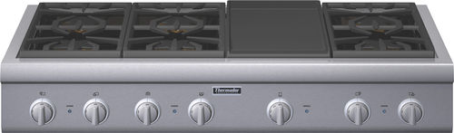 Table de cuisson à gaz - PCG486GD - Thermador - professionnelle / 7 foyers / à poser