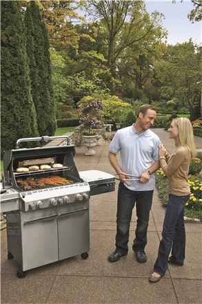 Barbecue à gaz - SUMMIT® S-470 - Weber USA - professionnel / sur roulettes / en acier inoxydable
