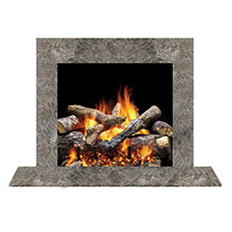 Habillage de cheminée contemporain - KONYA - QUADRA-FIRE - en marbre