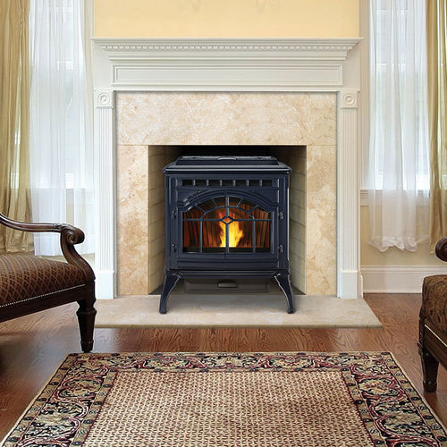 Poêle à granulés - MT VERNON AE  - QUADRA-FIRE - 0 - 5 kW / 5 kW - 10 kW / traditionnel