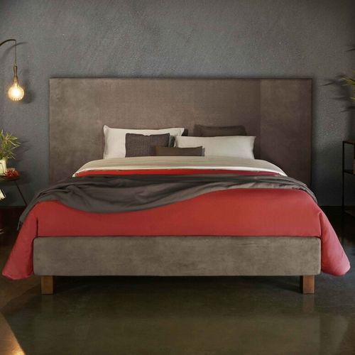 Tête de lit pour lit double - KNIGHT - DORELAN - contemporaine / en tissu / marron