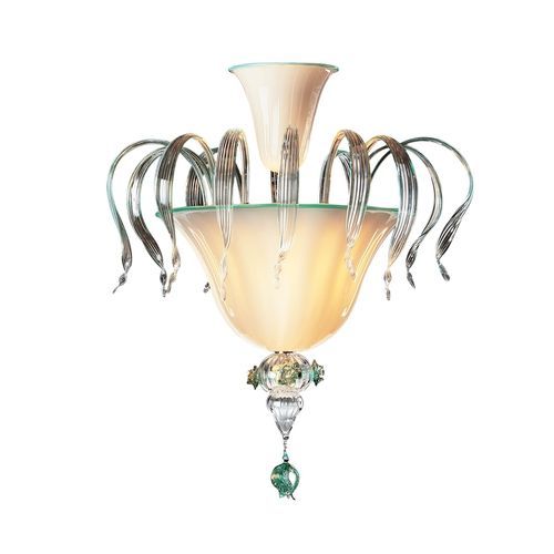 Plafonnier contemporain - 8011 - de Majo Light - en verre / en acier inoxydable / à LED