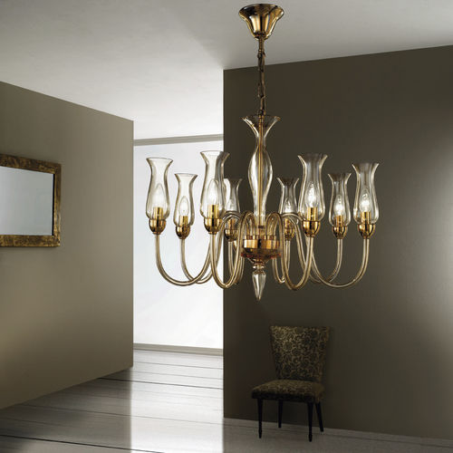 Lustre classique - 2612 - de Majo Light - en verre / en métal chromé / professionnel