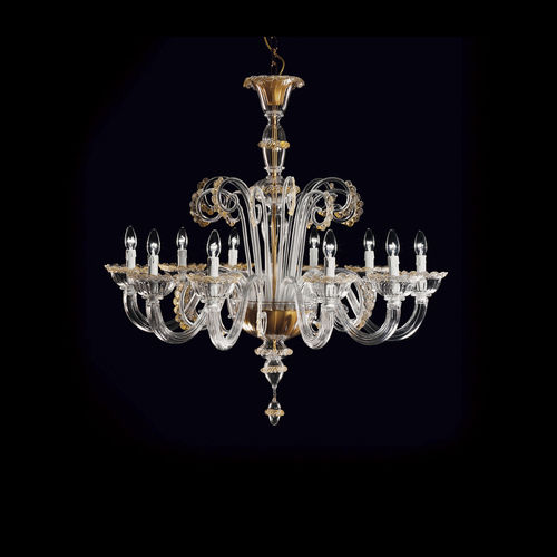 Lustre classique - 7092 - de Majo Light - en verre / 6 ampoules / 8 ampoules