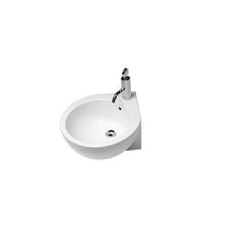 Vasque suspendue - Y0H601 - HATRIA srl - en céramique / d'angle / 1 trou