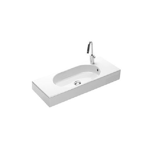 Vasque suspendue - Y0Q901 - HATRIA srl - en céramique / avec plan intégré / sur mesure