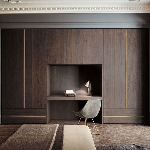 Armoire modulable - NASTRO  - PIANCA - contemporaine / en bois laqué brillant / en verre