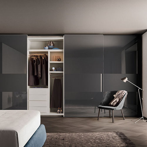 Armoire modulable - VELA  - PIANCA - contemporaine / en bois laqué / à porte coulissante