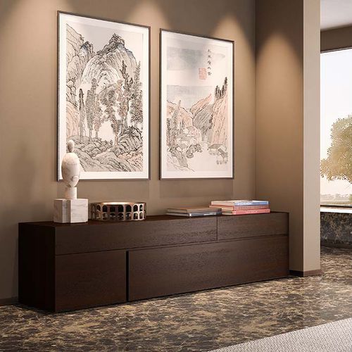 Buffet contemporain - QUADRA - PIANCA - en bois massif