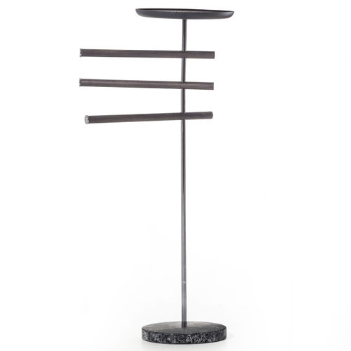 Valet de nuit au sol - CONTRALTO - PIANCA - en métal / en bois / contemporain