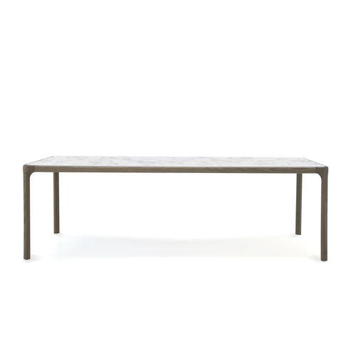 Table contemporaine - INARI - PIANCA - en frêne / en verre laqué / en marbre