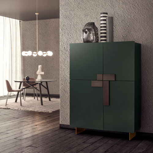 Buffet haut - GINEVRA - PIANCA - contemporain / en bois laqué / modulaire
