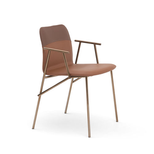 Chaise contemporaine - ALUNNA - PIANCA - d'intérieur / en tissu / en cuir