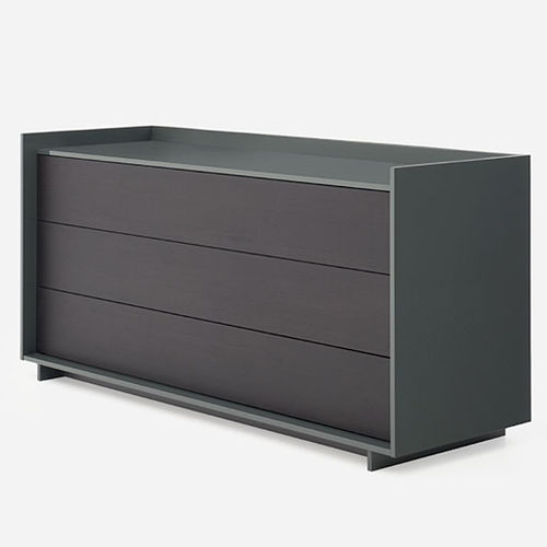 Commode contemporaine - KYOTO - PIANCA - en bois laqué / avec tiroir / 3 tiroirs