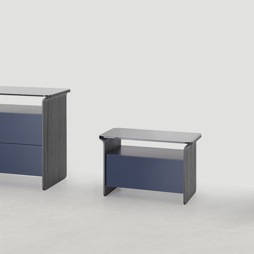 Table de chevet contemporaine - NOTA - PIANCA - en contreplaqué / avec piètement en contreplaqué / rectangulaire