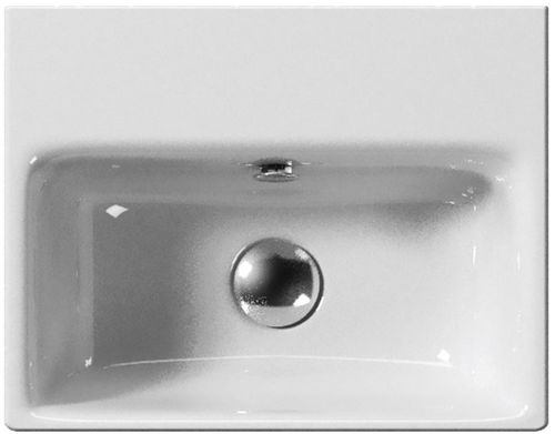 Vasque suspendue - SAND: 9084111 - GSI - en céramique / rectangulaire / contemporaine