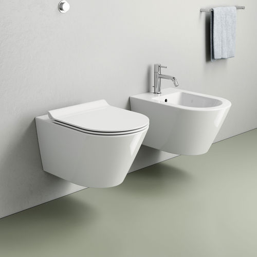 WC suspendu - 941511 - GSI - en céramique / résidentiel / ovale