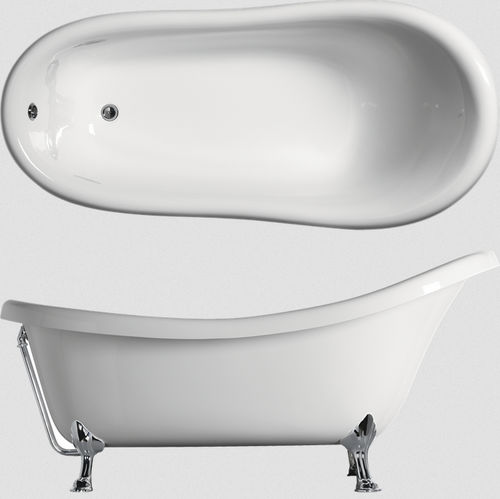 Baignoire ovale - CLASSIC: VAL1 - GSI - sur pieds / en acrylique / blanche