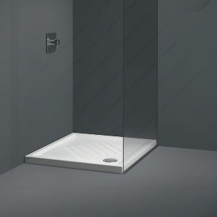 Receveur de douche rectangulaire - H6: 339711 - GSI - à poser / en céramique