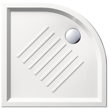 Receveur de douche d'angle - H6: 349711 - GSI - à encastrer / en céramique
