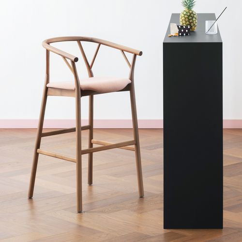 Chaise de bar contemporaine - Valerie - miniforms - d'intérieur / en tissu / en simili cuir
