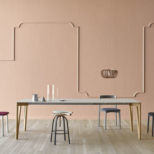 Table à manger minimaliste - Decapo - miniforms - en chêne / en noyer / en frêne
