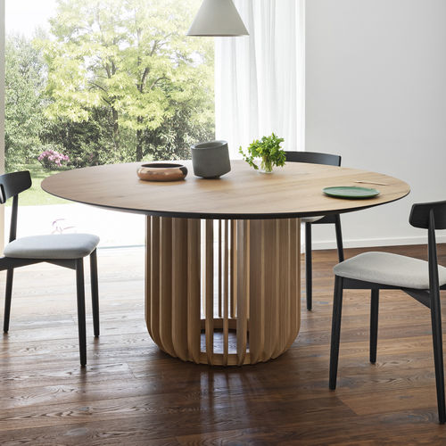 Table contemporaine - Juice - miniforms - en chêne / en noyer / en frêne