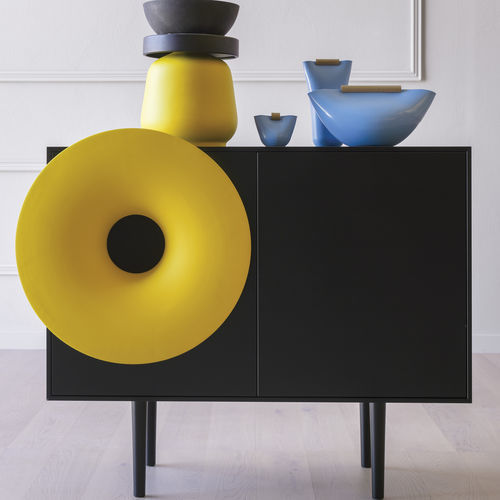 Buffet contemporain - Caruso - miniforms - en bois laqué / en chêne / en noyer