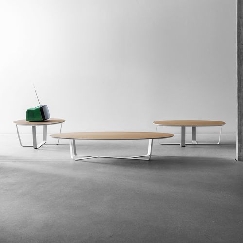 Table basse contemporaine - Bino - miniforms - en chêne / en noyer / en bois laqué