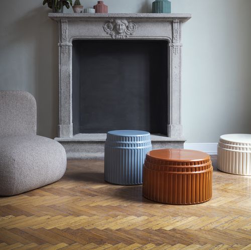 Table basse contemporaine - Kolos - miniforms - en céramique / avec piètement en céramique / ronde