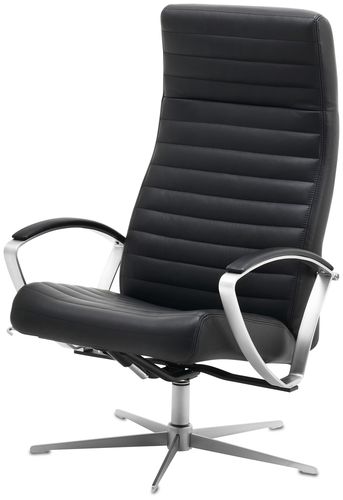 Fauteuil contemporain - WING  - BoConcept - en cuir / en tissu / inclinable