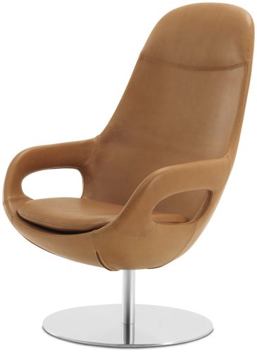 Fauteuil contemporain - SMARTVILLE  - BoConcept - en cuir / en tissu / en acier