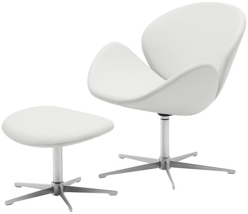 Fauteuil contemporain - OGI - BoConcept - en cuir / en tissu / en acier