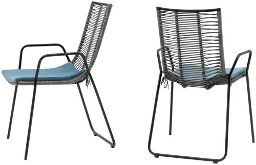 Chaise contemporaine - ELBA - BoConcept - d'intérieur / d'extérieur / en osier