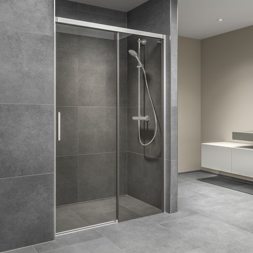 Paroi de douche coulissante - BELLA VITA 3 - DUSCHOLUX AG - rectangulaire / en niche / en verre trempé