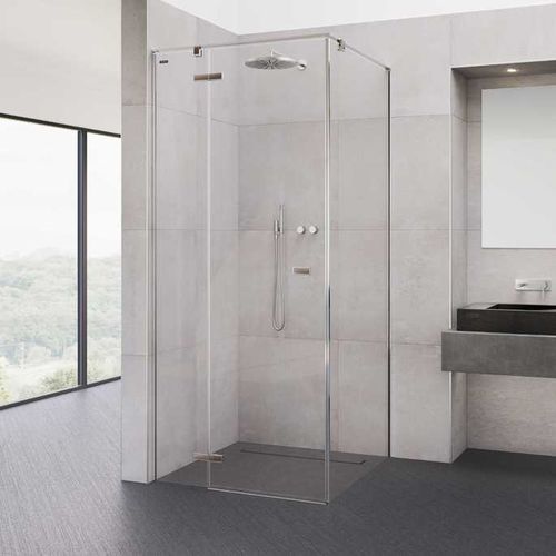 Paroi de douche battante - VIVA - DUSCHOLUX AG - rectangulaire / d'angle / en verre trempé