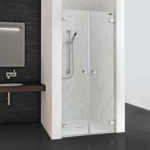 Paroi de douche battante - COLLECTION 2 - DUSCHOLUX AG - carrée / en niche / en verre trempé