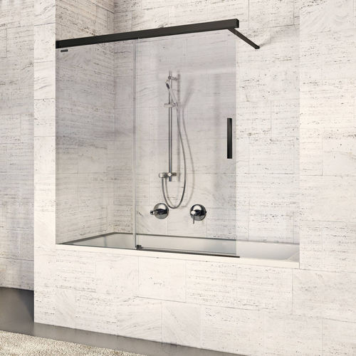 Paroi de douche coulissante - BELLA VITA 3 PLUS - DUSCHOLUX AG - en demi-cercle / d'angle / en verre trempé