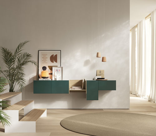 Buffet mural - LAUKI - TREKU - contemporain / en bois laqué / en chêne