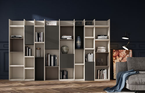 Bibliothèque modulable - SINTESIS - MUEBLES MESEGUE, S.A. - haute / contemporaine / pour le télétravail