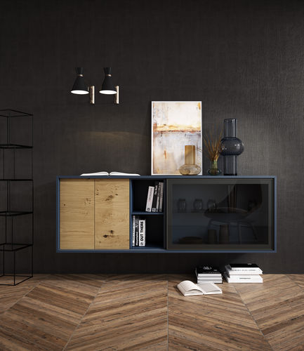 Buffet mural - COMBI - MUEBLES MESEGUE, S.A. - contemporain / en bois / sur mesure