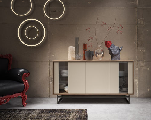 Buffet contemporain - BOOK - MUEBLES MESEGUE, S.A. - en bois / sur mesure / modulable