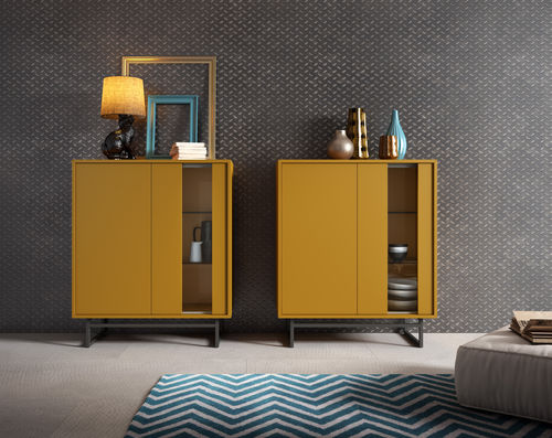 Buffet haut - BOOK - MUEBLES MESEGUE, S.A. - contemporain / en bois laqué / en métal
